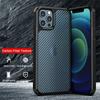 Luxury Military Armor Carbon Fiber Pattern Transparent Case for iPhone 15 14 13 12 11 Pro Max Plus X XS XR 7 8 SE Hard Cover