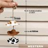Cow pattern Car Pendant Mini cap Cowboy Hat Car Decoration Rearview Mirror Pendant  Auto Interior
