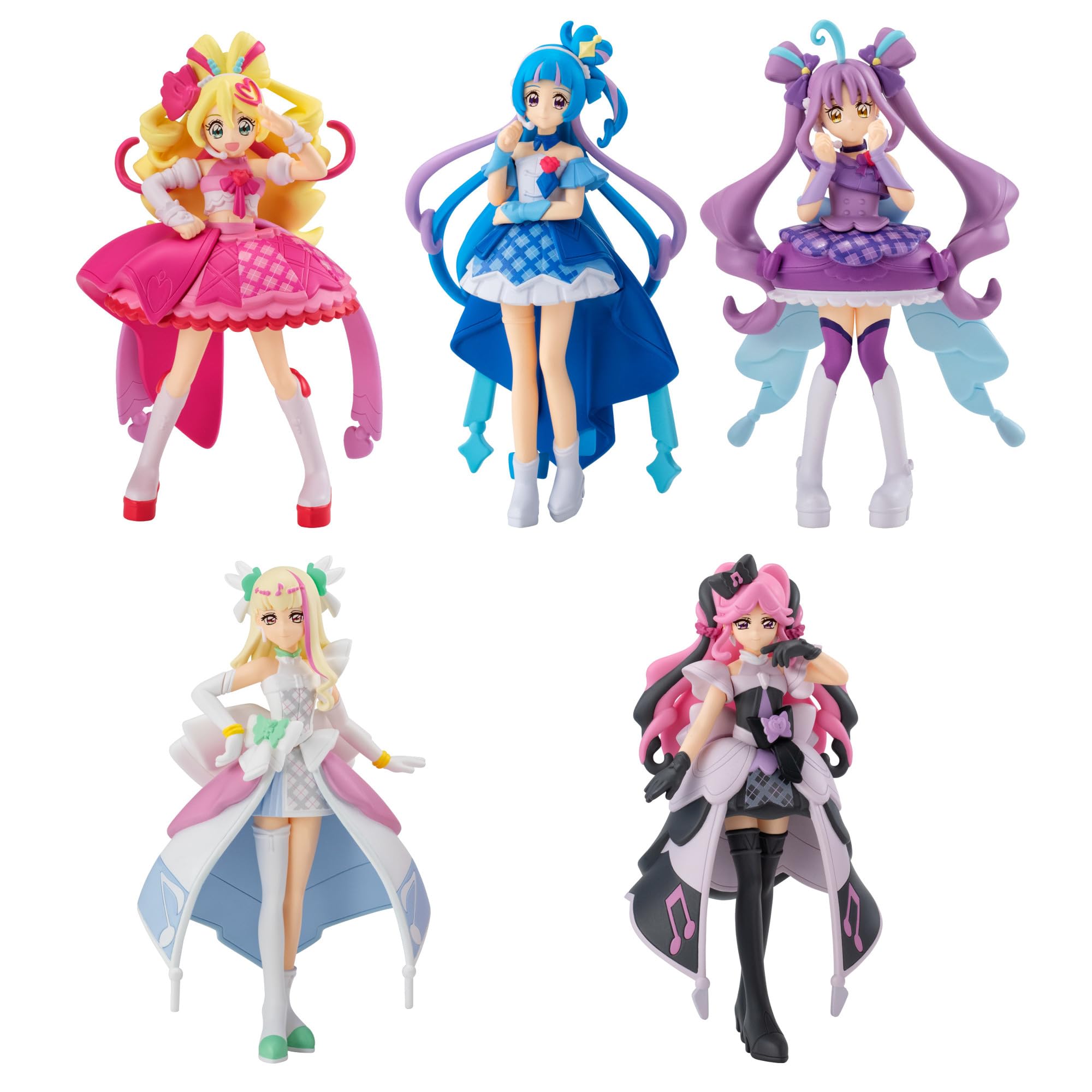 Kimi to Idol Cutie Figures Complete Set of 5 Precure -