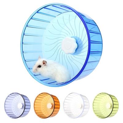 Silent Hamster Wheel Double Bearing Axis Rounded Edge Quiet Spinner Hamster Running
