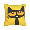 Petes  the Cat  Square Pillow Cases Cartoon  Cushion Cover Novelty Zippered Decorative Pillowcase for Bed X