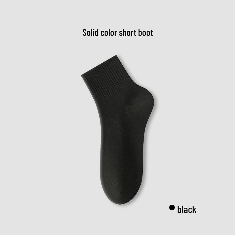 Women's Mid-Calf Pure Cotton Socks - Odor-Absorbing, Sweat-Wicking, Anti-Pilling for Spring & Summer