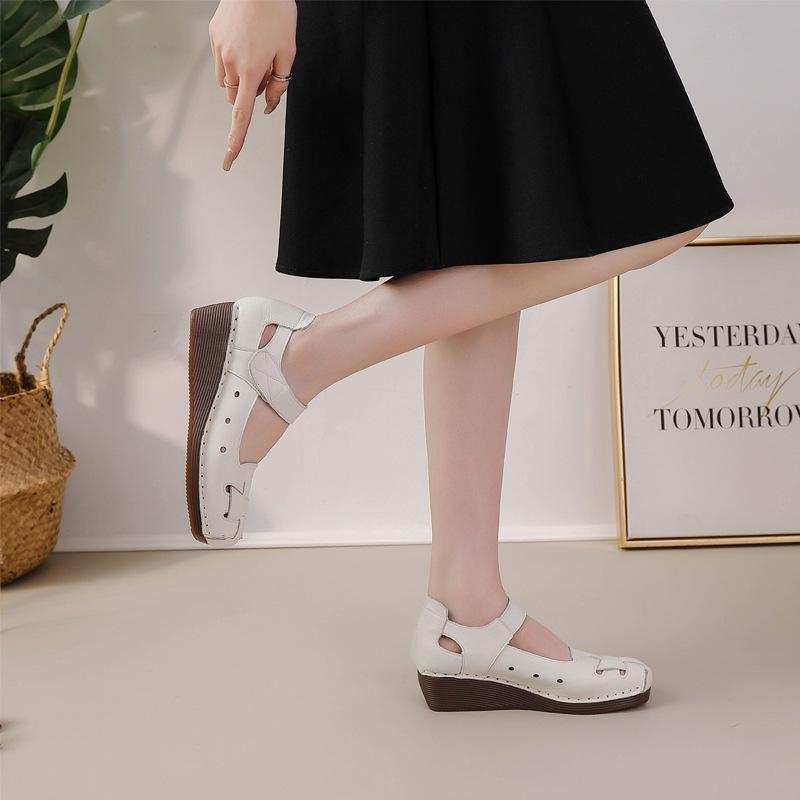 Retro Odinės Rankų darbo Platforminiai Šokių Sandalai Moterims (Pavasaris Vasara)