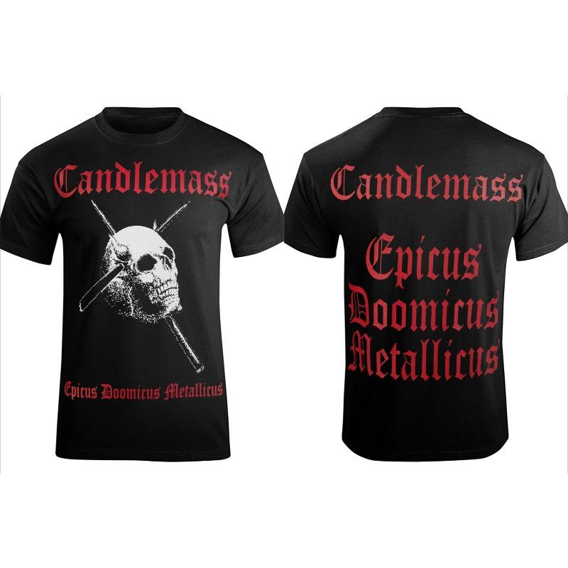 

Candlemass Epicus Doomicus Metallicus T-Shirt Men Women Short Sleeve Cotton Tees Retro Hip Hop Rock Band Y2k Tops Women Clothing S