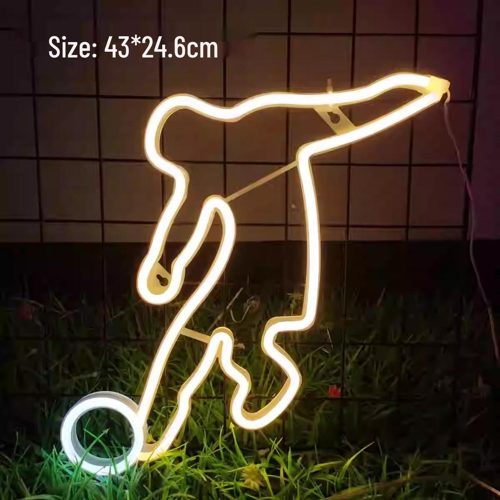 LED Neon Butterfly & Planet Wall Light - Decorative E-sports, Bar, and Photo Prop Night Light