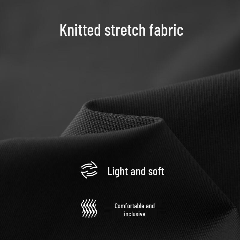 EMZ Ordos Men's Knitted Stretch Straight-Leg Casual Pants