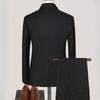 Herren 3-teiliges Set Mode Hochzeitskleidung Blazer+Hose+Weste Lässig Business Arbeitskleidung Slim Fit Ein-Knopf Party Anzug Mäntel Moderator Kleid