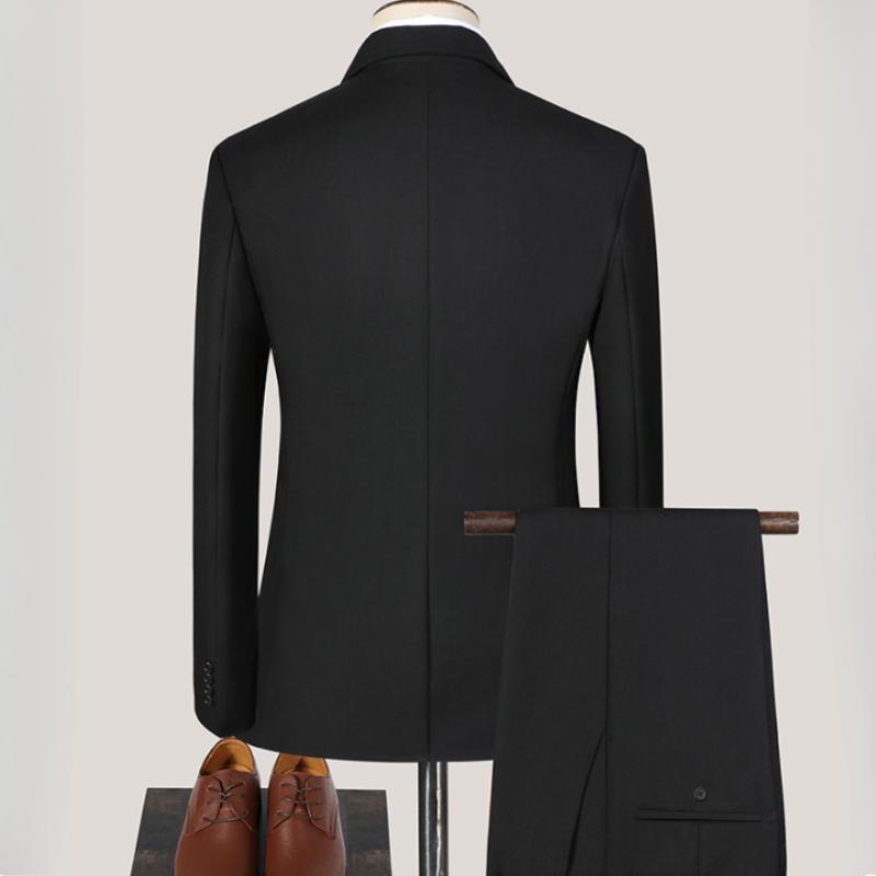 Herren 3-teiliges Set Mode Hochzeitskleidung Blazer+Hose+Weste Lässig Business Arbeitskleidung Slim Fit Ein-Knopf Party Anzug Mäntel Moderator Kleid