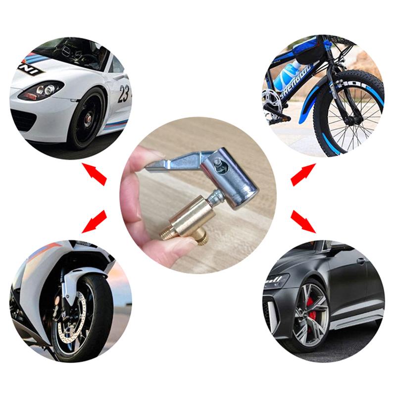 Portable Inflatable Pump For Car Tire Air Chuck Compressor Tire Inflator Tire Chuck With Barb Connector For Hose Repair