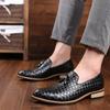 Mens Luxury Casual Shoes Leather Men Loafers Office Dress Shoes for Men Driving Moccasins Comfortable Party Fashion Shoes Man