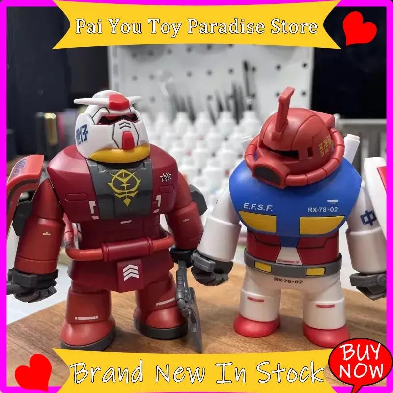 Yuanzu  Fat Zaku  Rx-78-02 Magnetic Assembly Model Kit Mecha Action Figure With Base  Water Decal Desktop Decor Toy Gift