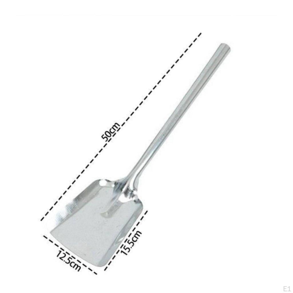 Soot Ash Spade Thickened Metal Heavy Duty Ladle Hangable Handle Fireplace for Heating Appliance