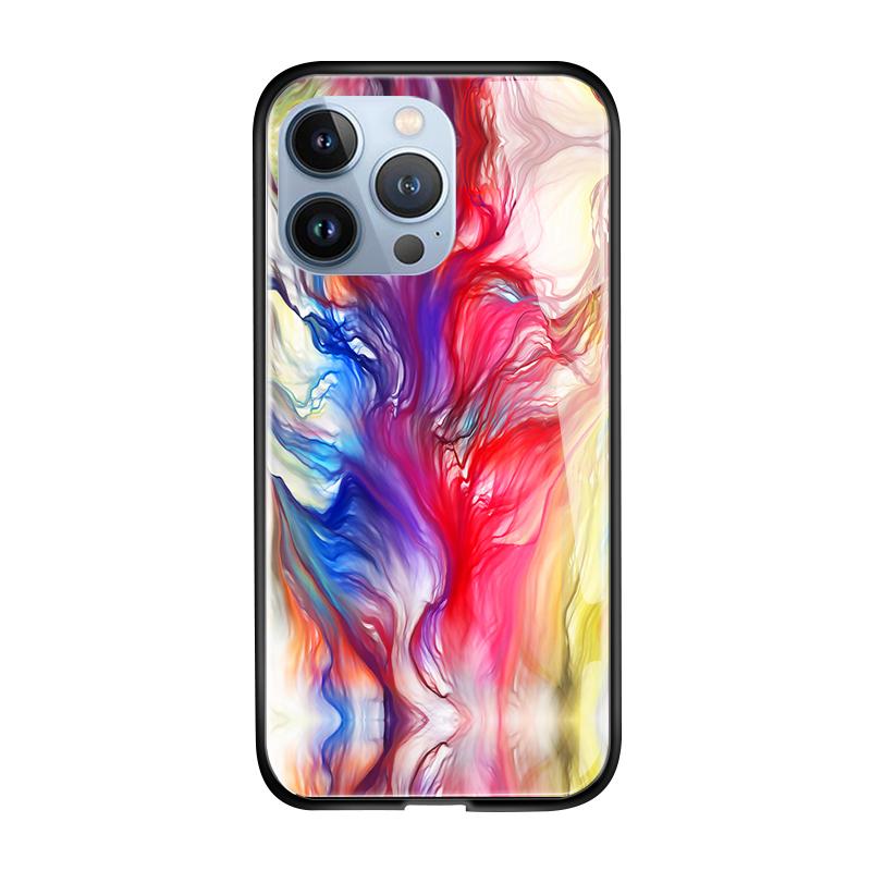 Tempered Glass Phone Case For iPhone 11 12 13 14 15 16 17 Redmi 10 12 14C Note10 Note14 Xiaomi 11Lite PocoC75 Soft Edge Shockproof Smooth Shell