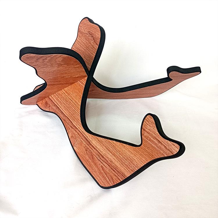 Wooden Stand for Guitar & Ukulele - Fits Folk, Classical, and Electric Guitars