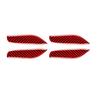 4pcs Red Carbon Fiber Inner Door Bowl Cover Trim For Porsche Taycan -