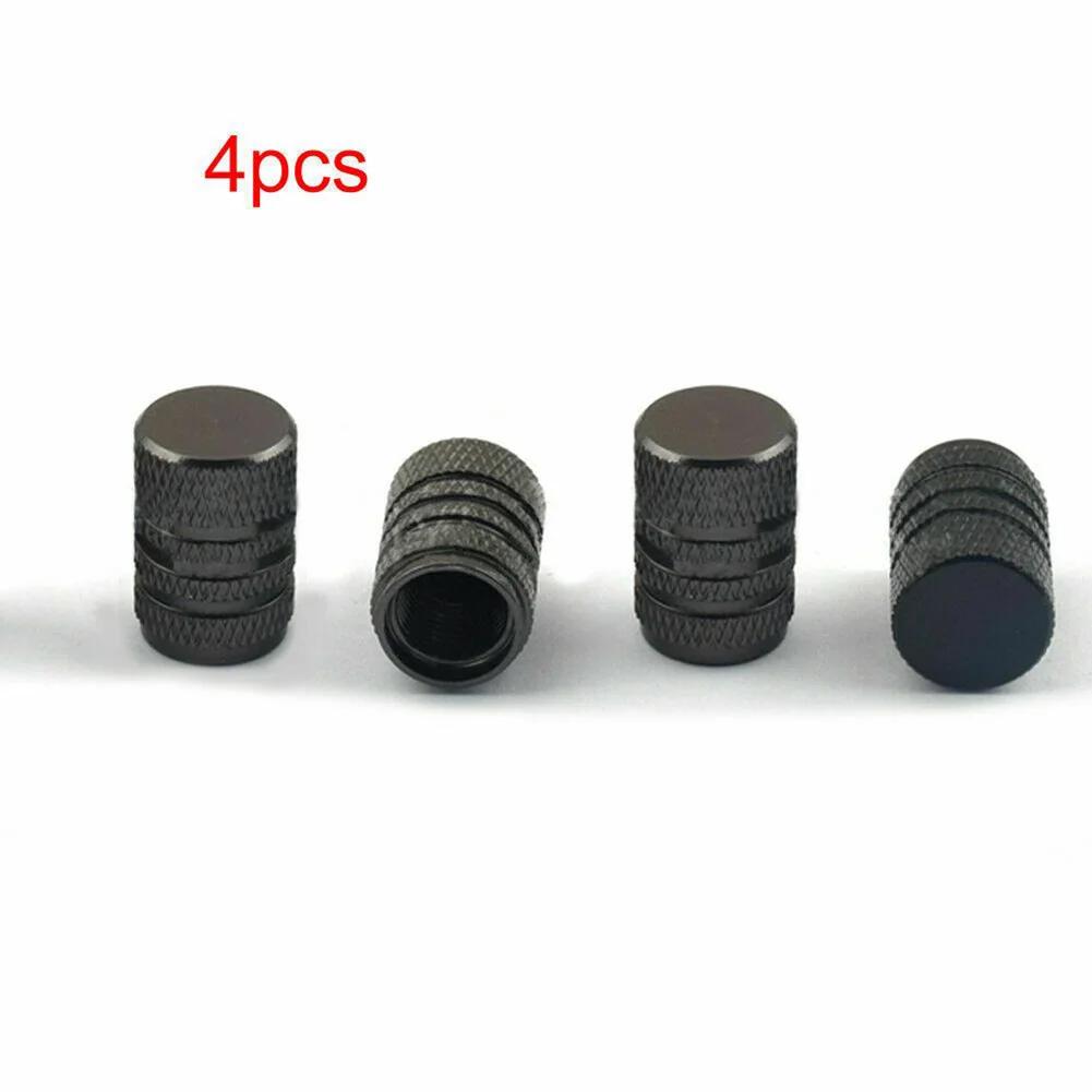 4pcs/set Car Wheel Tyre Valve Accessories Aluminium 2024 High Quality New 4 Valve Cap Tyre Air Dust Covers Auto