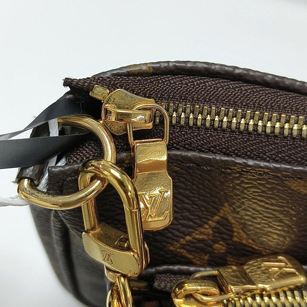 [Pre-Owned] Multi Pochette Accessoires Chain Monogram Five-In-One Combination Bag Coated Canvas Leather Mahjong Bag Underarm Hand - Very Good #1MUXL9K
