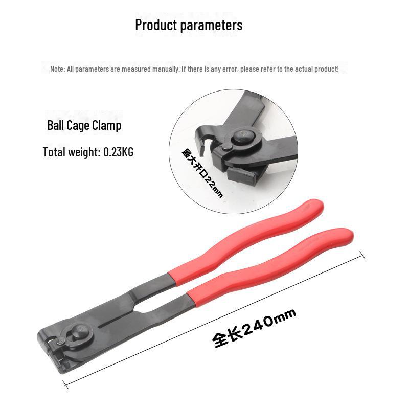 Sada svěrek a nástrojů: Protiprachový kryt, svazek, svorky na kulové kladky, svorky, kleště na demontáž uší výfukového potrubí
