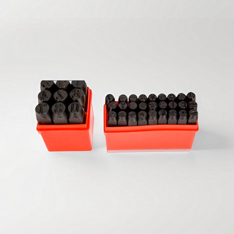 Steel Letters, Numbers & Symbols Code Punch Set (3mm-12.5mm)