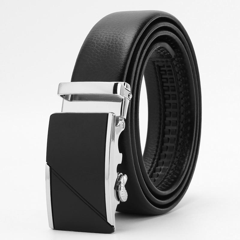 Microfiber Edging Automatic Buckle Belt  Men's Casual Belt  Men's Trouser Belt
