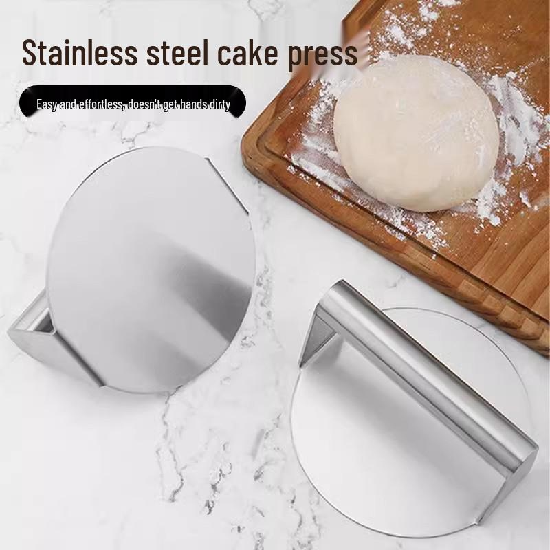 Stainless Steel Hamburger Patty Press - Meat, Steak, & Baking Tool