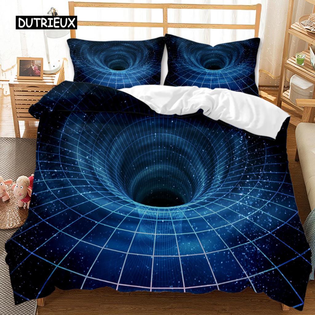 

Starry Sky Duvet Cover Set King Size Green Sky Theme Abstract Style Arrangement Cosmos Concept Print Twin Polyester Bedding Set Tool EU single(135x200cm)