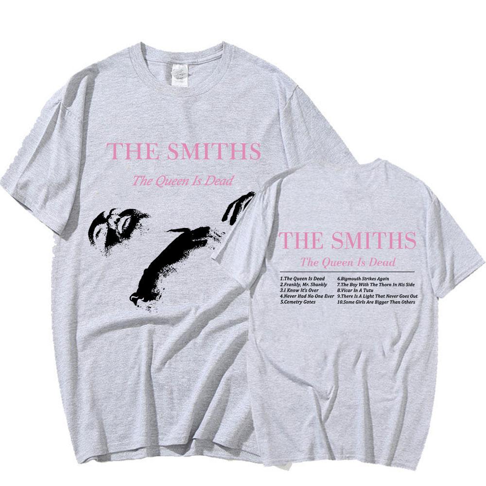 The Smiths The Queen Is Dead T Shirts Men Punk Rock Band 1980's Indie, Morrissey Short Sleeve T-shirt Oversized Cotton T Shirt