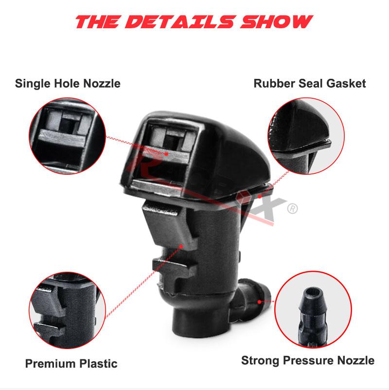 2PCS Car Windshield Wiper Spray Jet Washer Nozzle for Jeep Grand Cherokee 2011-2021 for Mitsubishi Galant 2009-2012 68260443AA