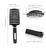 Nylon Boar Bristle Brush Teeth Top Selling Vent Hair Brush Rubber Handle Detangling Hair Comb Oval Scalp Massage Brush for Women