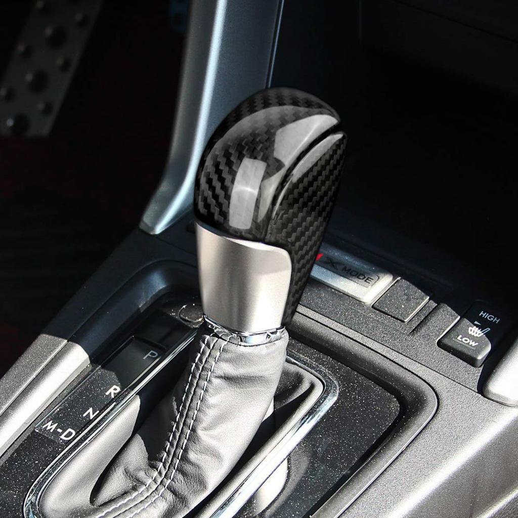AIRSPEED Carbon Fiber Interior Gear Shift Knob Head Cover for Subaru Forester Generation SJ Customizable Garnish and Interior Panel Dress Up Your