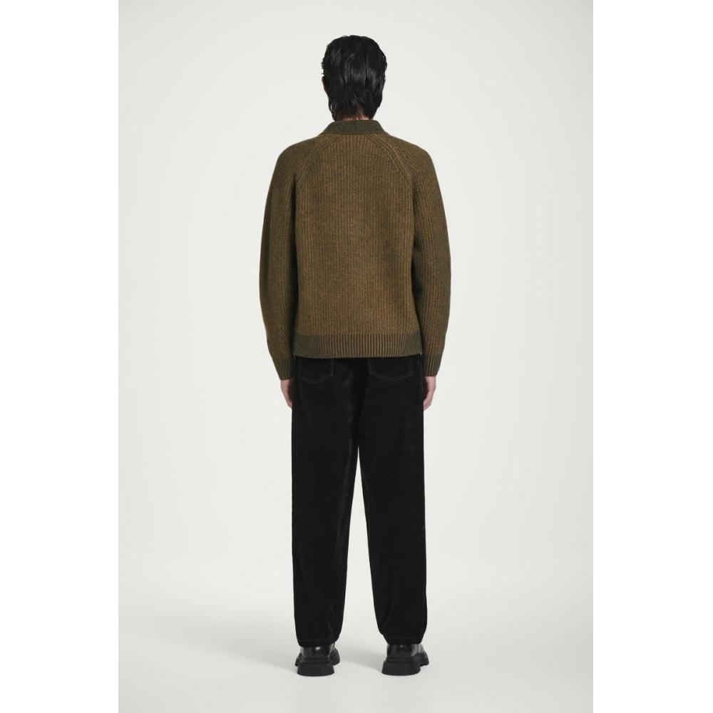 COS Japan Collared Merino Wool Half Zip Sweater