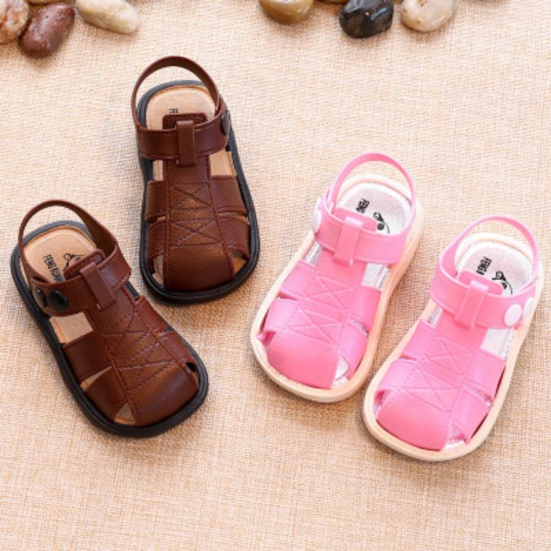 Summer Boys' Shoes and Sandals, Children's Anti-slip Sandals, Infant Walking Shoes, and Children's Beach Shoes