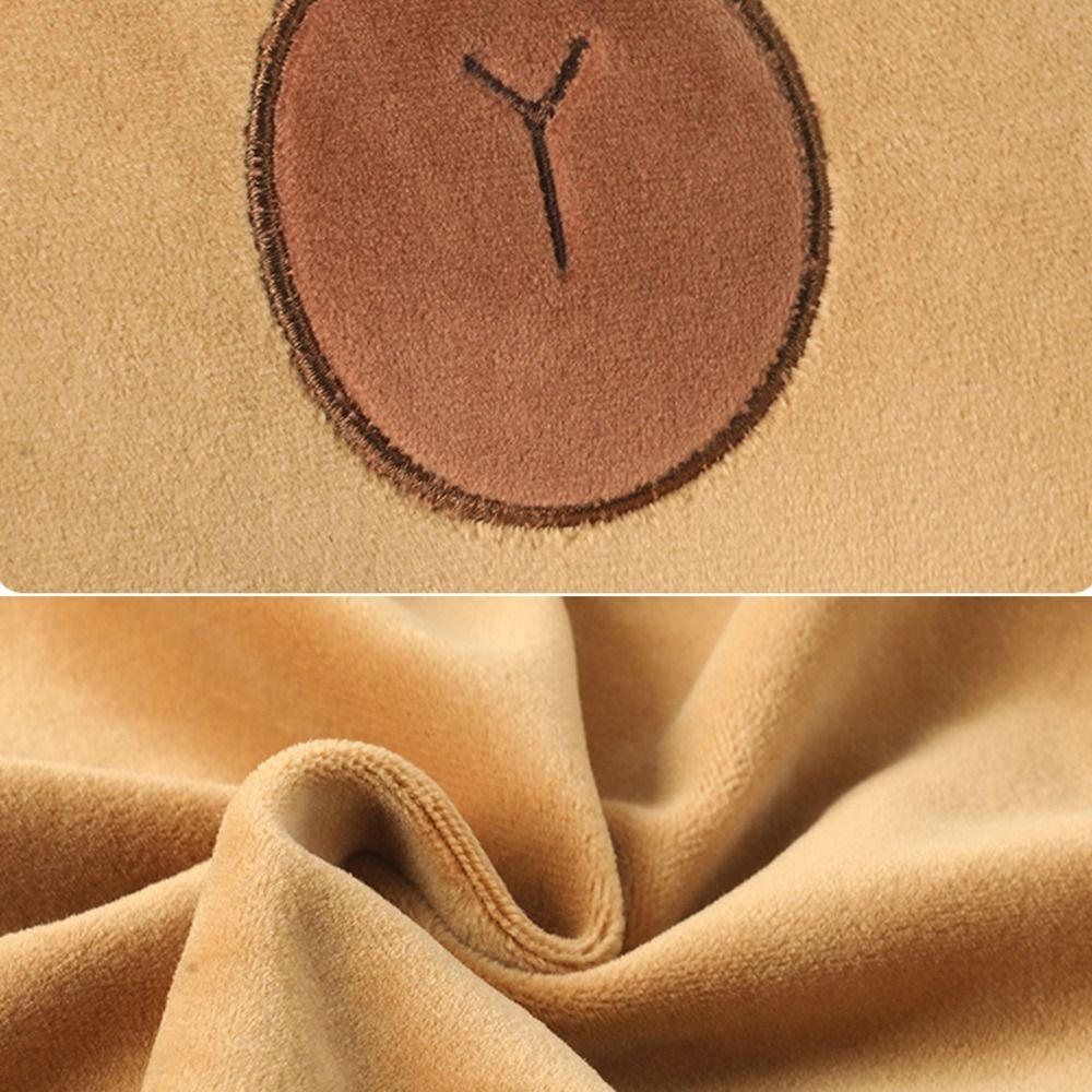 Portable Cotton Capibara Neck Pillow U-Shape Head Rest Travel Pillows Super Light Press To Inflate Cervical Pillow Train