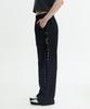 Keuleogsi Side Lace-Up Wide Pants Black