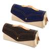 Denim Pen Bag Double Compartment Pen Box Vintage Stationery Storage Bag  Office Supplies