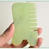 ARTIBETTER 1pc Jade Massage Comb Guasha Comb Jade Hair Comb Jade Gua Sha Massage Tool Jade Massager for Head Caring, Relaxation