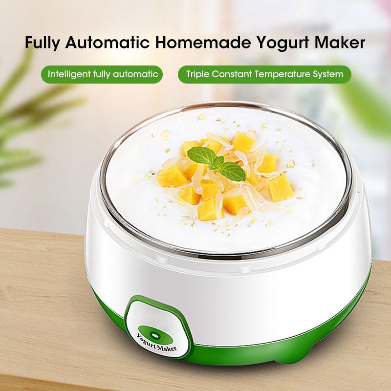 

1L Electric Mini Yogurt Maker Automatic Multifunctional 220V Household Rice Wine Maker DIY Yogurt And Natto Fermenting Machine EU