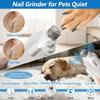 2 In 1 LED Pet Nail Clippers and Grinder, Rechargeable Dog Cat Nail Trimmer with File, Safe Grooming Tool for Small Medium Pets