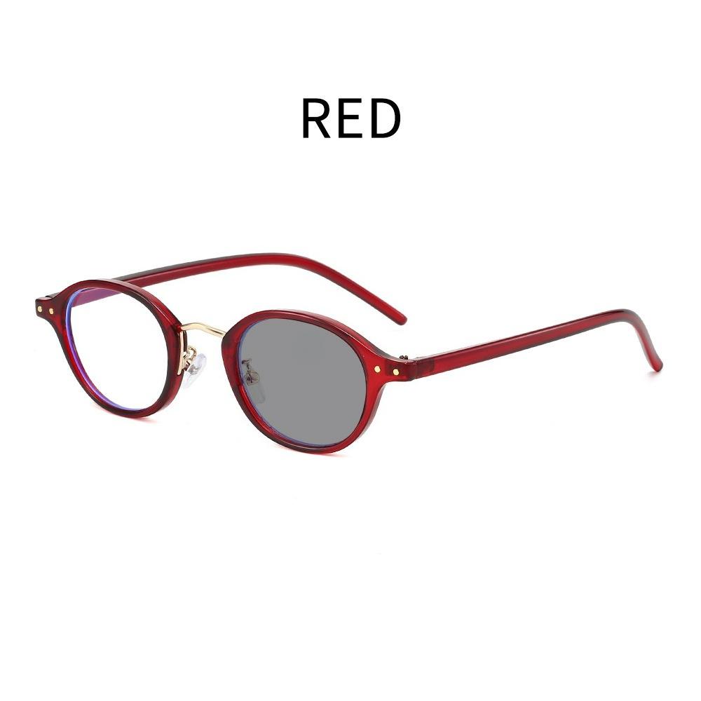 New Oval Frame Photochromic Anti-Blue Light Presbyopia Glasses  Women Men HD Lenses Presbyopia Eyewear for Readers Photochromic Far Sight Glasses