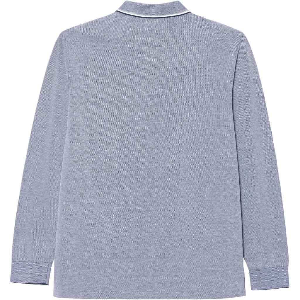 Polo Ralph Lauren SS24 Logo Embroidered Cotton Long Sleeve Polo Shirt Men Tops Blue MNPOKNI16821195-400
