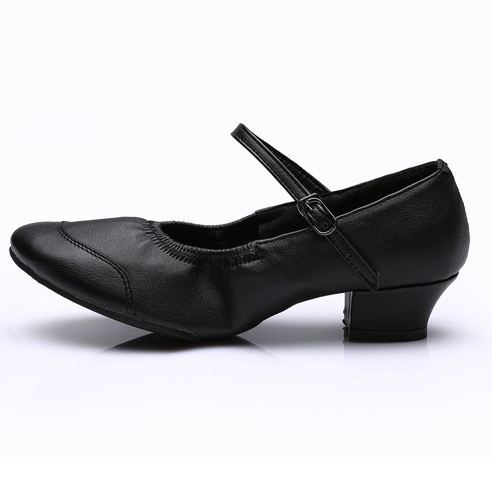 Neue Square Dance Schuhe Damen Moderne Stepp Latein Tanzschuhe für Damen Jazz Lederschuhe Mittlerer Absatz