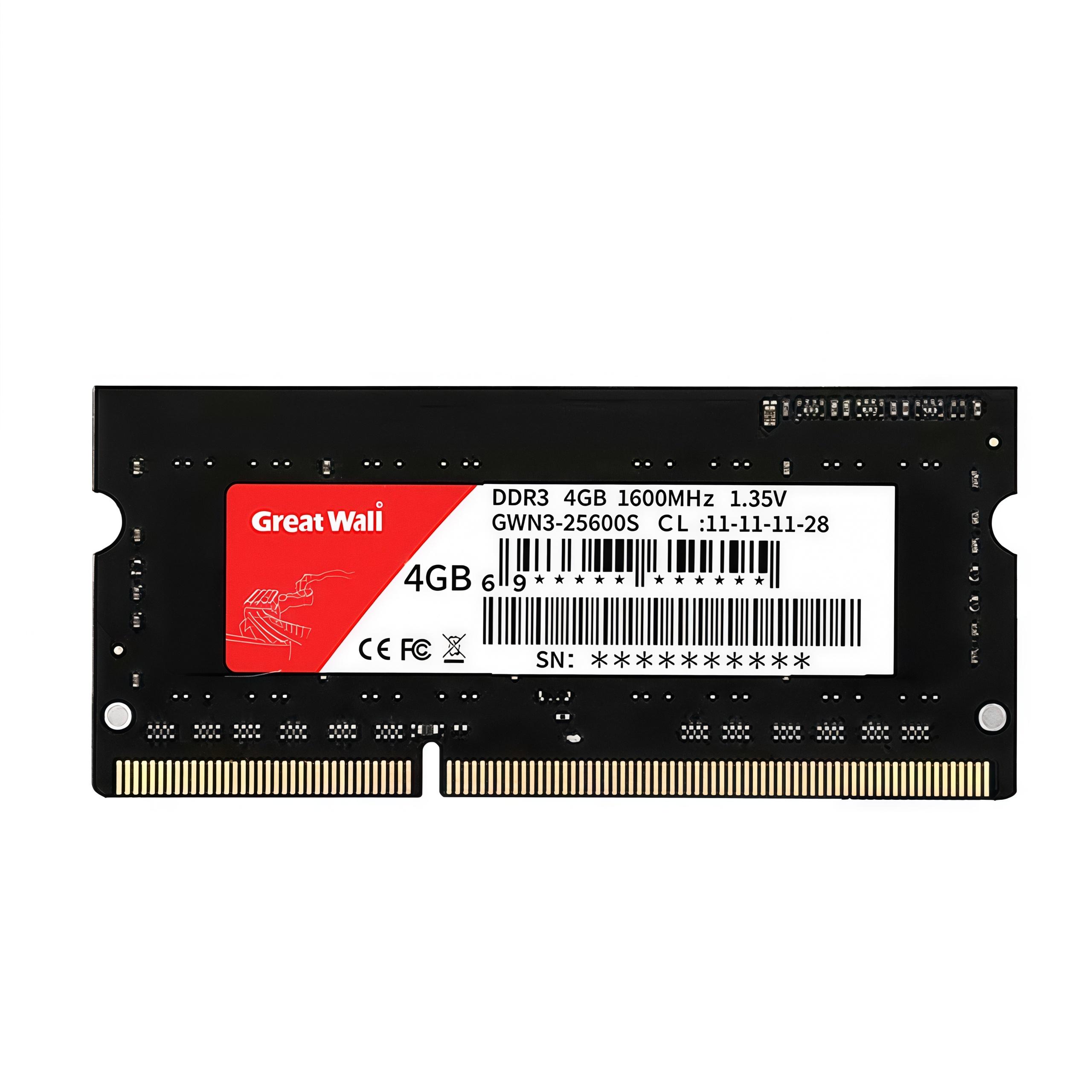

Модуль пам яті Great Wall GWN3 DDR3 1600MHz 4GB/8GB модуль пам яті для ноутбука 4GB чорний