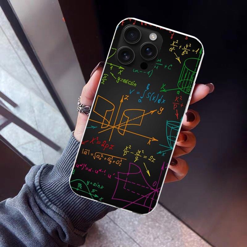 

Physics Chemical Mathematics Phone Case For iPhone 17 Air 16 15 Pro Max 14 Plus 13 Mini 12 11 Cover 7 8 SE Silicone Shell Print iPhone 7(8)SE