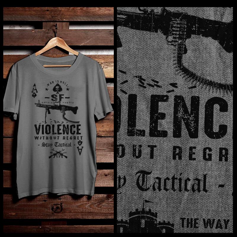 

Special Forces t-shirt military Infantry scout tactical Tier 1 Ops Violence tee L