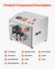 Auto Heat-Shrink Tube Cutter, Automatic Pipe Cutting Machine with LCD Display, 1mm-20mm Cutting Diameter, 0.1mm-99999.9mm Cutting Length, Ideal for