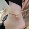2023 Trendy 18k Gold Anklet for Women - High-end Small Gold Ball Design