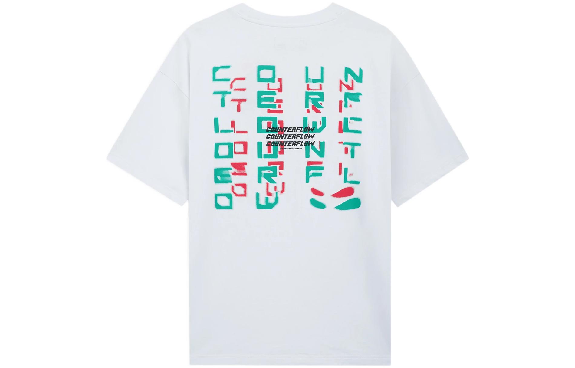 Li Ning CF T Shirts Unisex Crew Neck Moderate Straight Fit AHSS935-4 M