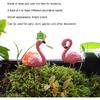Flamingo Yard Statue, Resin Material 4 Pcs Cute Flamingo Gifts Fine Details for Patio