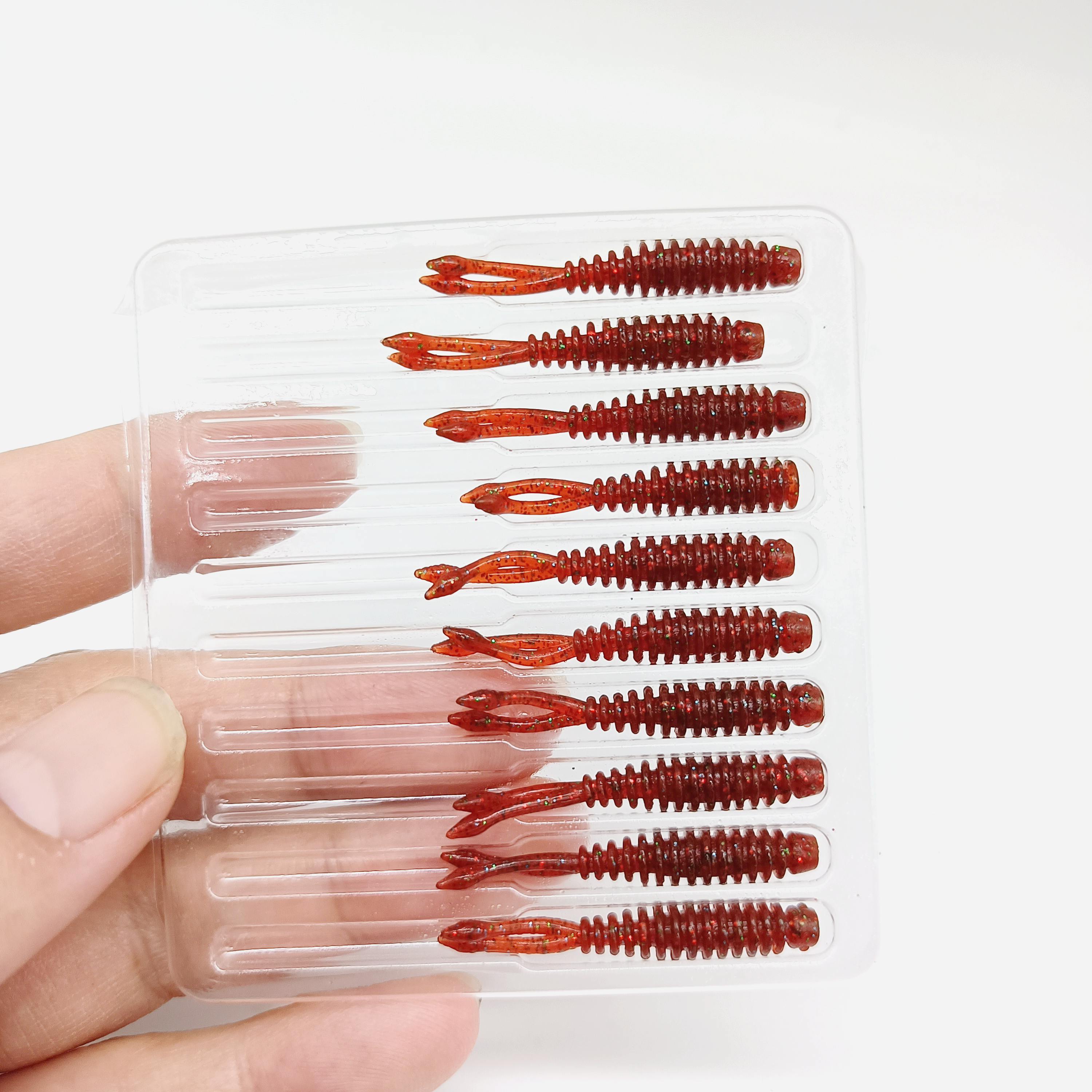 

DUODUOYU 10PCS TPE Floating Mini Ajing Soft Fishing Lure 0.27g/35mm Soft Worm Jigging Wobbler Artificial Fishing Accessories