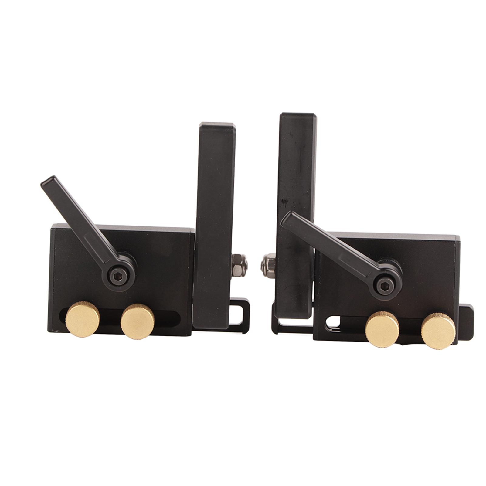 

2PCS Left Right Miter Track Stop Woodworking Positioning Limiter Slot Track Stopper